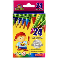 Kid Art Wax Crayons 24's